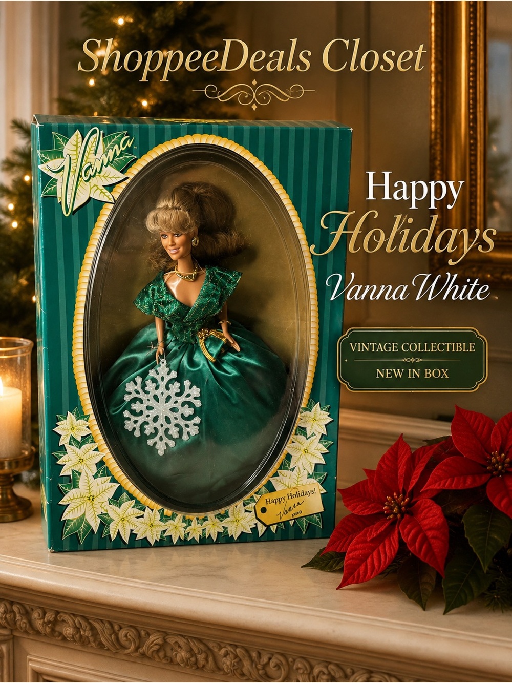 Happy Holidays Vanna White Special Edition Doll – HSN – New in Box